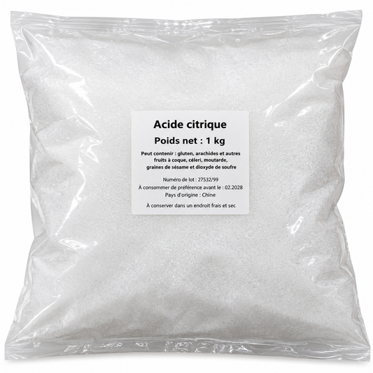 Acide citrique 1 kg - Epicerie Barakka