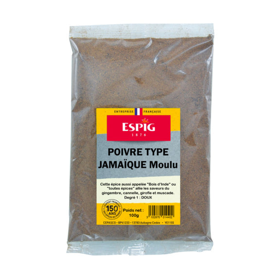 Poivre type Jamaique moulu 100 g - Espig