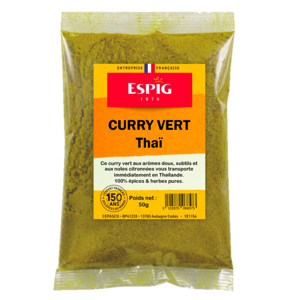 Curry vert thaï 50 g - Espig