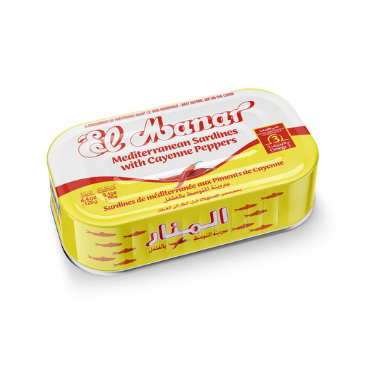 Sardines au piment 125g Tunisie - El manar - Epicerie Barakka