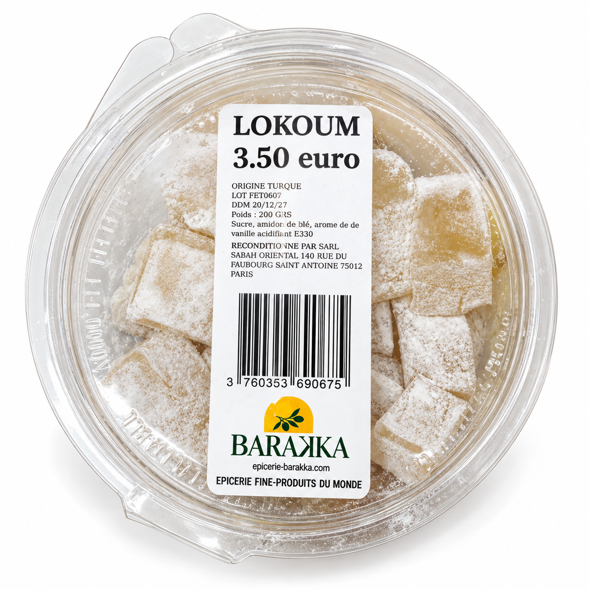 Lokoum à la vanille 200g - Epicerie Barakka