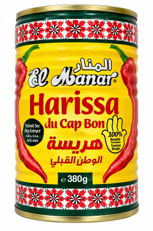 Harissa du Cap Bon El Manar - 380g - Epicerie Barakka
