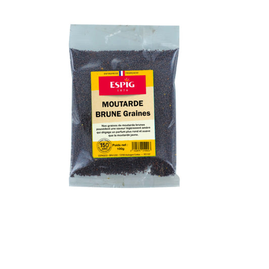 Moutarde brune graines 100 g - Espig