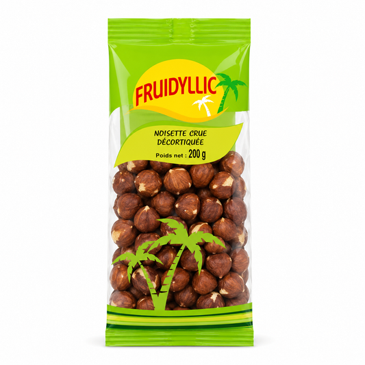 Noisettes crues décortiquées 200g - Fruidyllic - Epicerie Barakka