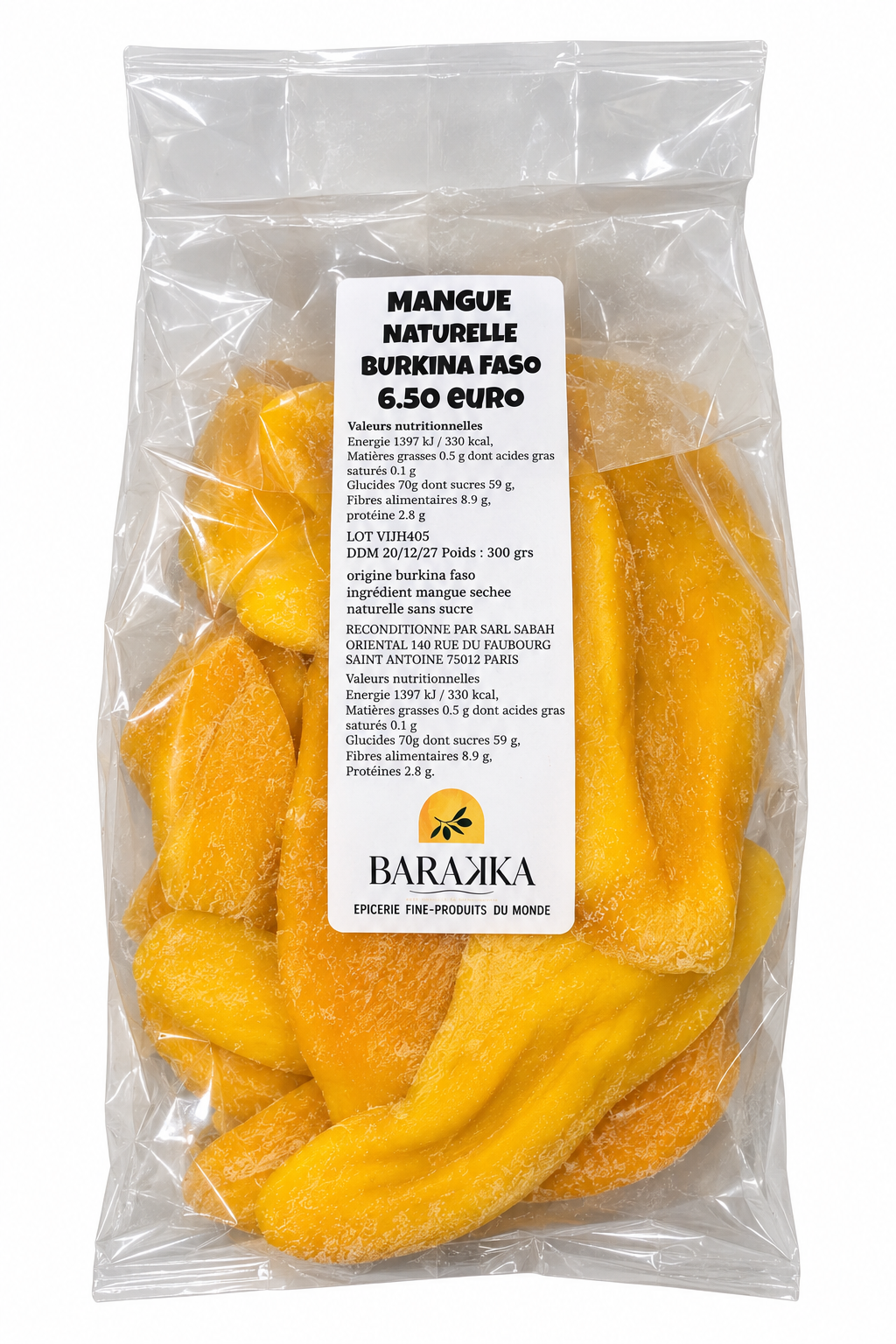 Mangue naturelle séchée – 300g