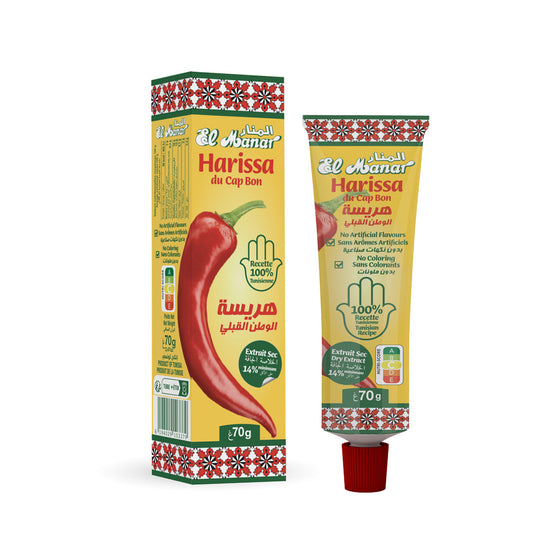 Harissa en tube Cap Bon El Manar - 70 g - Epicerie Barakka