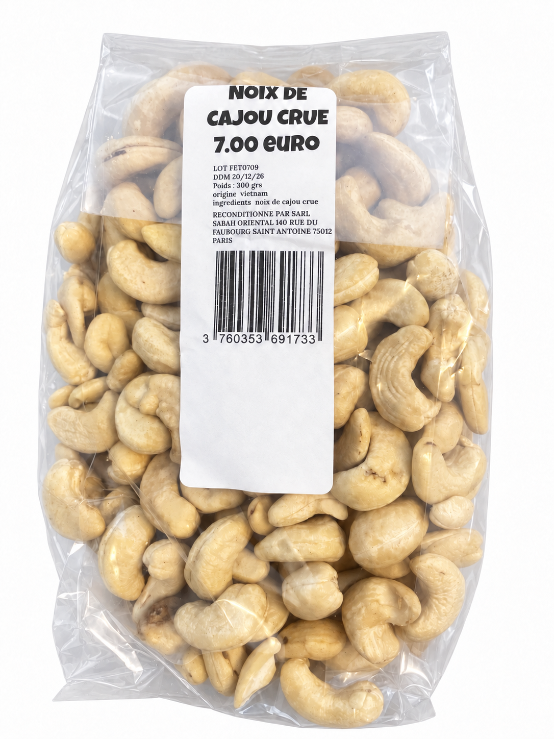 Noix de cajou crue - 300g - Epicerie Barakka
