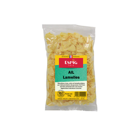 Ail en lamelles 100 g - Epicerie Barakka
