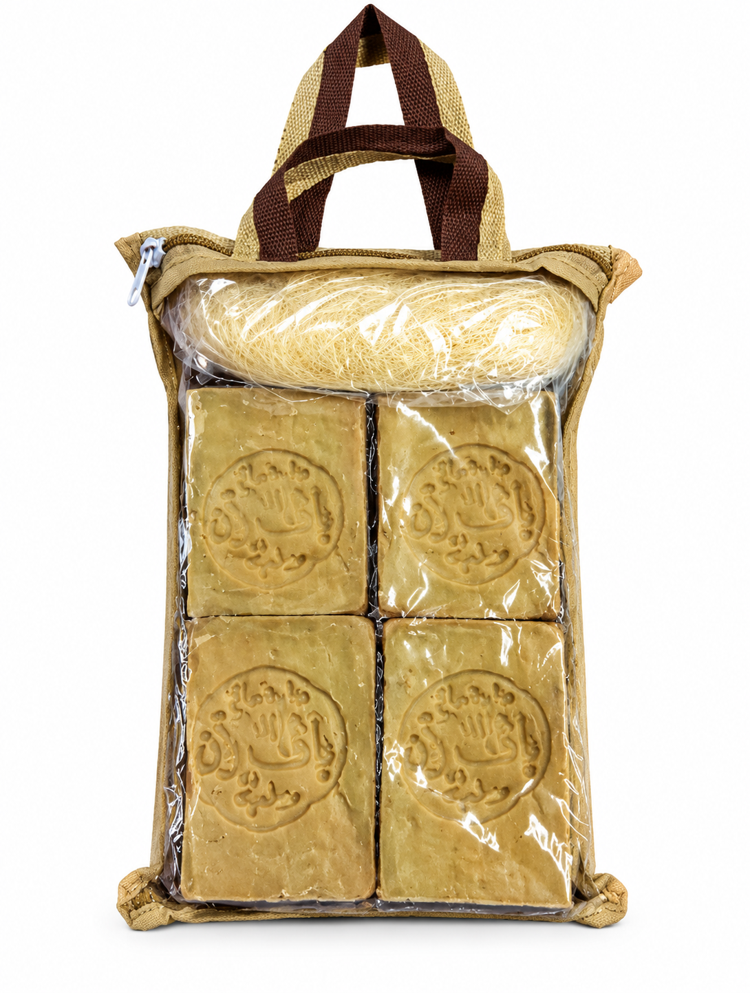 Pochette de 4 savons d’Alep 200 g
