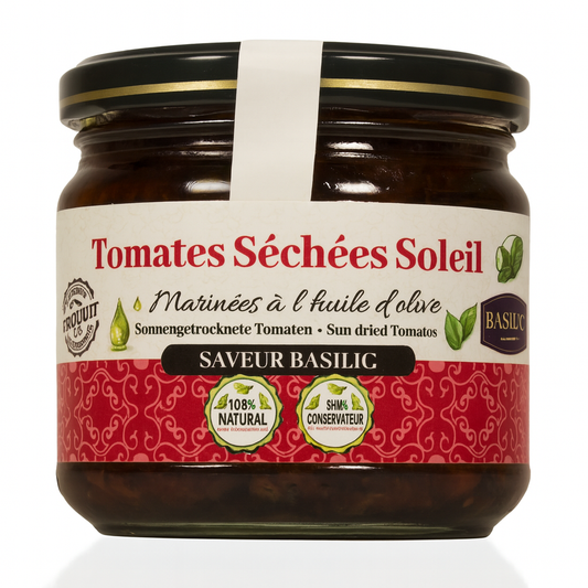 Tomates Séchées Soleil et Basilic 280g Tunisie