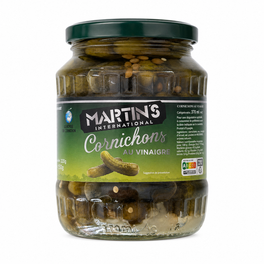 Petits cornichons au vinaigre 37cl - Martin’s