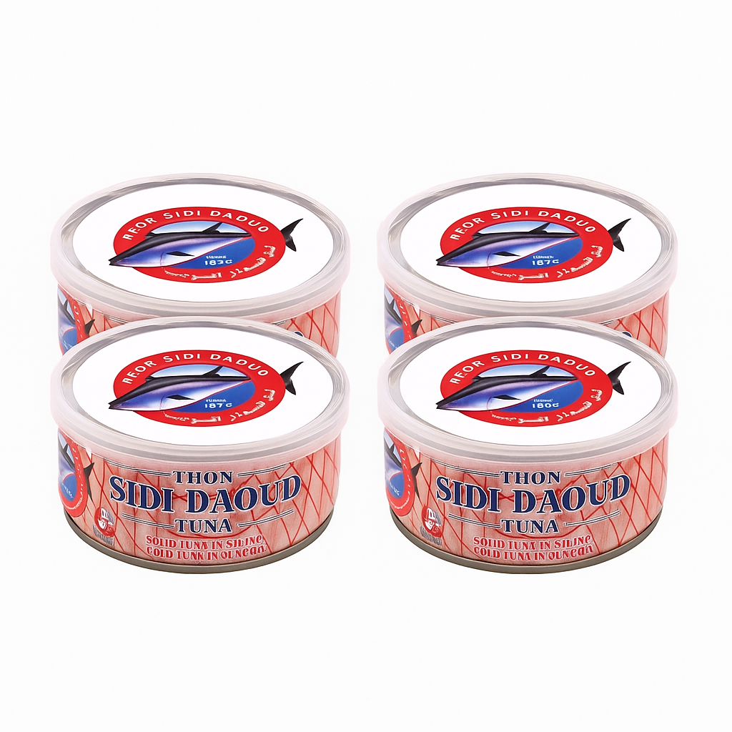 Thon à l’huile d’olive 4 x 160g - Sidi Daoud