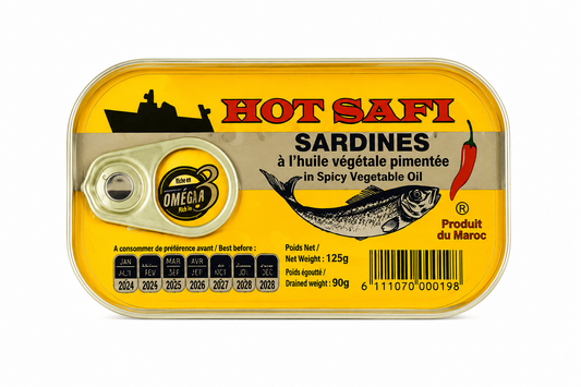 Sardines Épicées « hot Safi » 125g Safi - Maroc - Epicerie Barakka