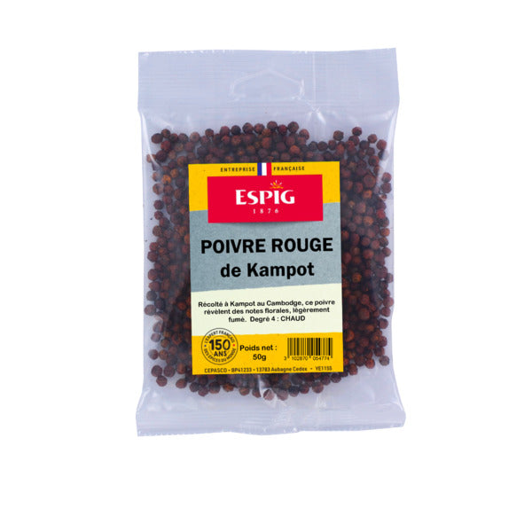 Poivre rouge de Kampot 50 g - Espig