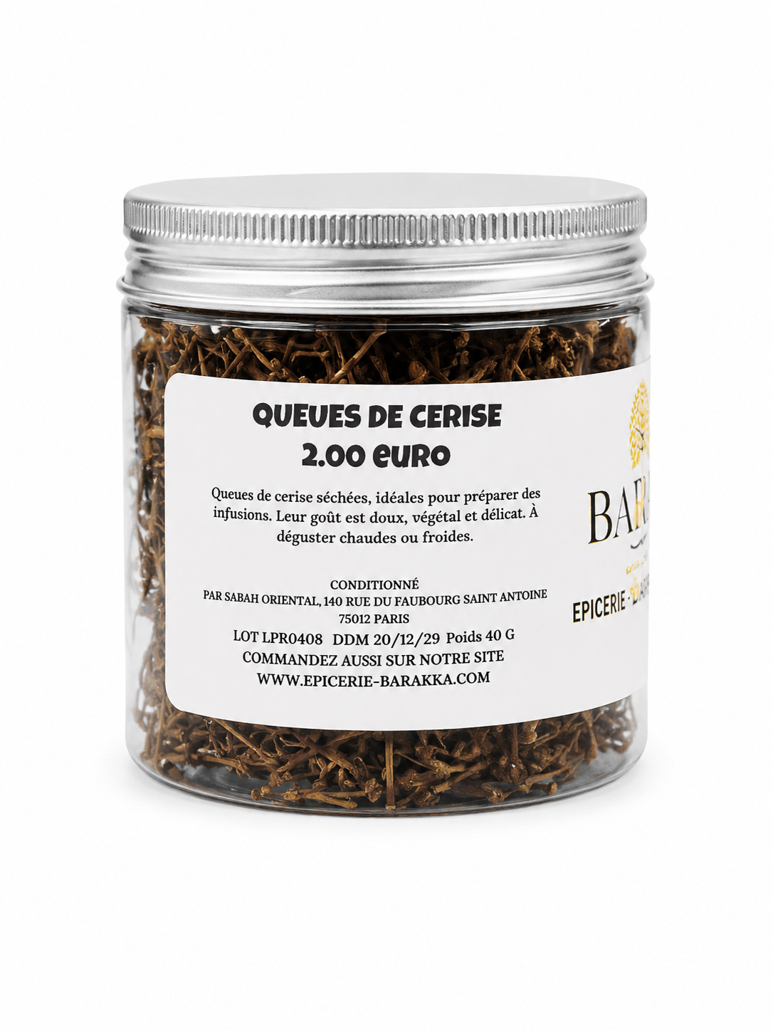 Queues de Cerise Séchées – 40 g