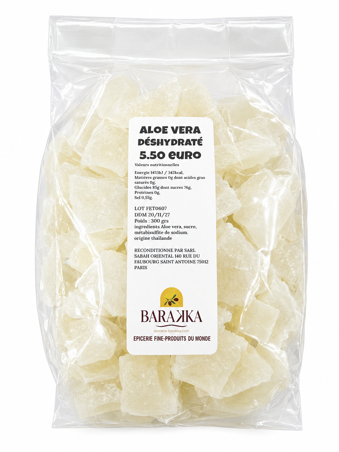 Aloe Vera Déshydraté 300g – Thaïlande