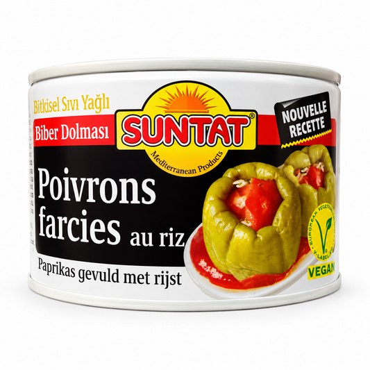 Poivrons farcis au riz 350g – Suntat