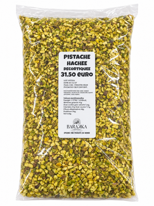 Pistaches Hachées Crues 1 kg USA - Épicerie Barakka
