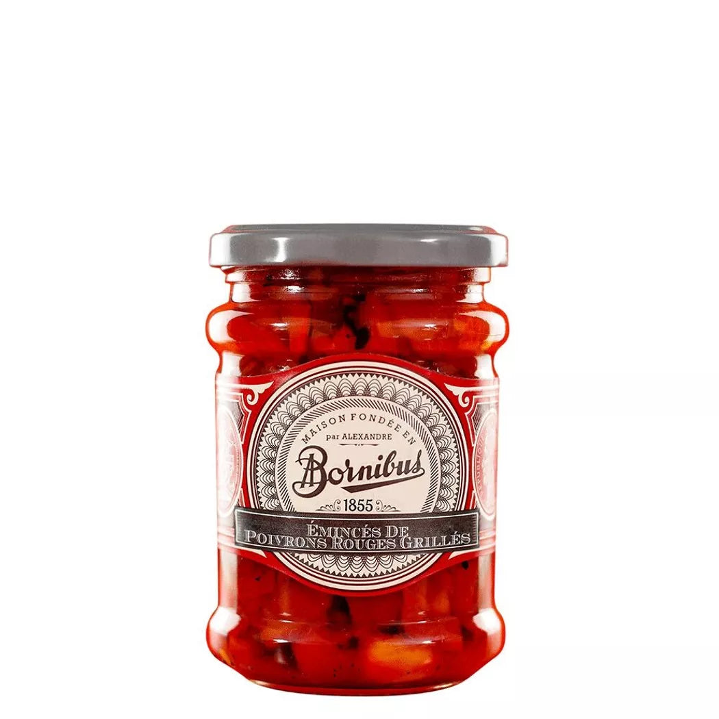 Émincés de poivrons rouges grillés Bornibus 240 g