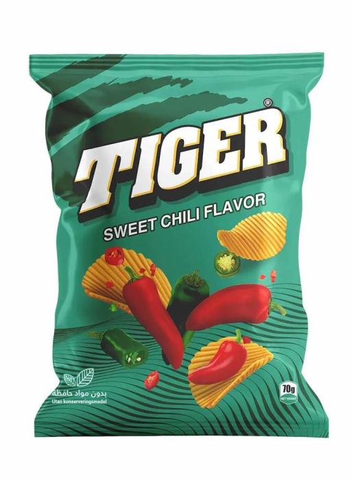 Chips Sweet Chili 70g – Tiger - Epicerie Barakka
