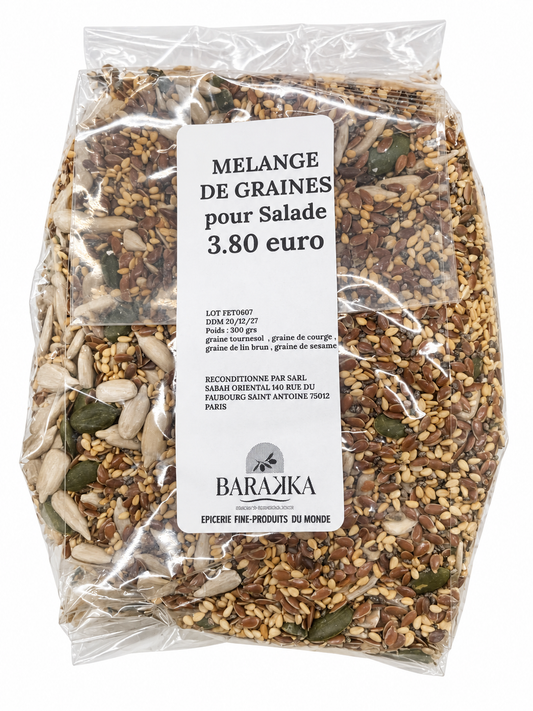 Mélange de graines pour salade 300 g – Épicerie Barakka
