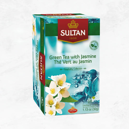 Thé Vert au Jasmin 20 sachets - Sultan - Epicerie Barakka