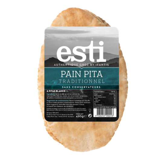 Pain Pita traditionnel 420 g - Esti