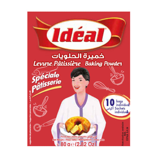 Levure pâtissière 10 sachets 80g - Ideal