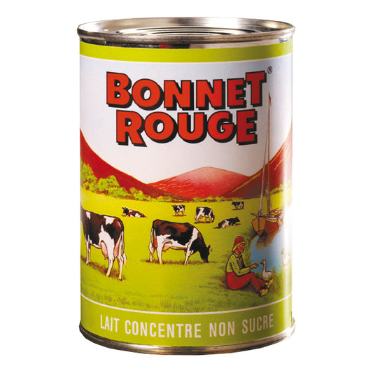 Lait concentré non sucré 410g - Bonnet Rouge