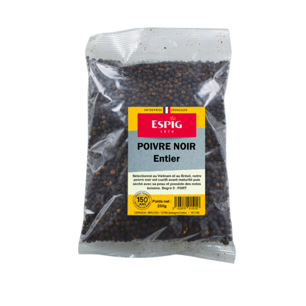 Poivre noir entier 250 g - Espig