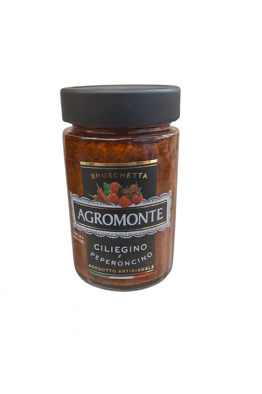 Bruschetta – Tomates Cerises & Piment 200 g - Agromonte - Epicerie Barakka