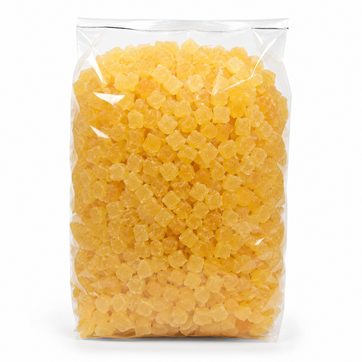 Ananas déshydraté en cubes 600 g en sachet cellophane - Épicerie Barakka