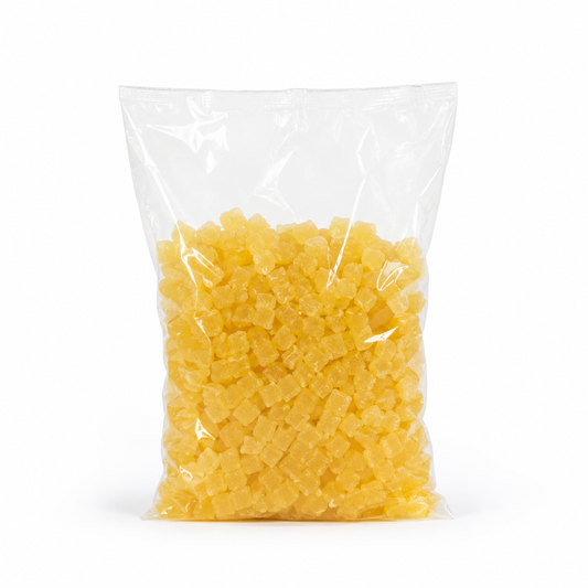 Ananas déshydraté en cubes 300 g en sachet naturel - Épicerie Barakka