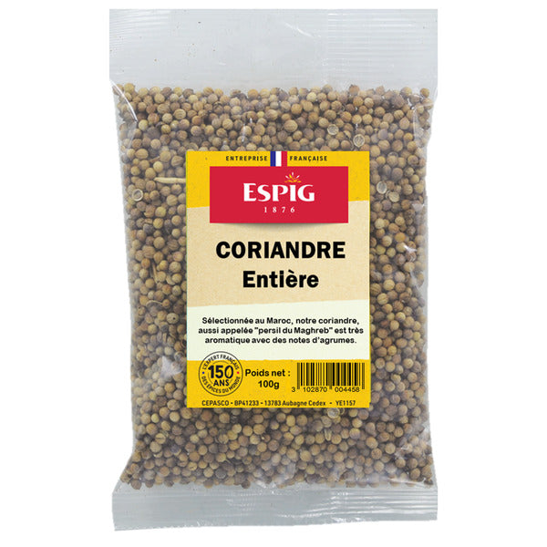 Coriandre grains 100 g - Epicerie Barakka