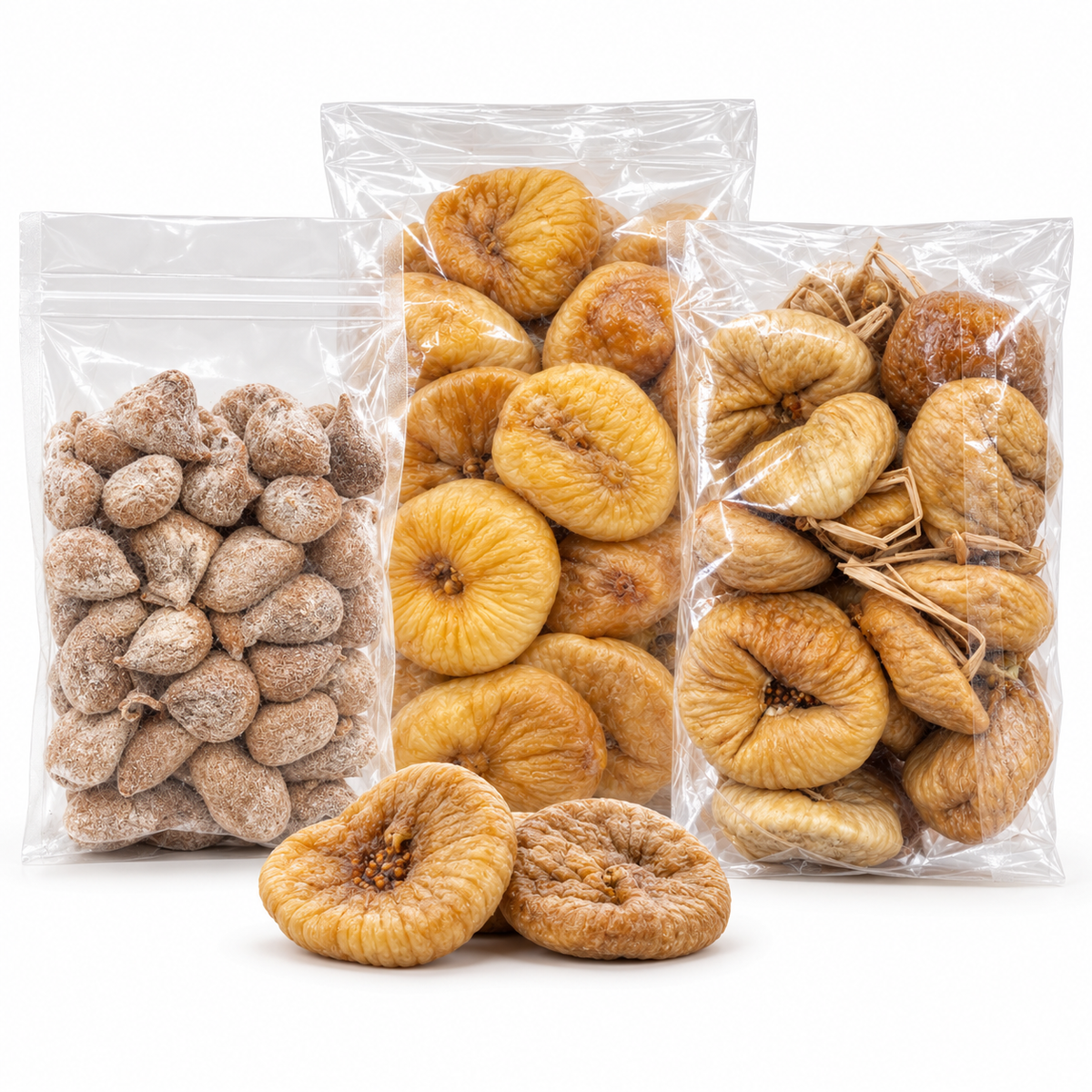 Panachage de figues grecques, figuettes d’Espagne et figues turques – Nouvelle récolte – Épicerie Barakka