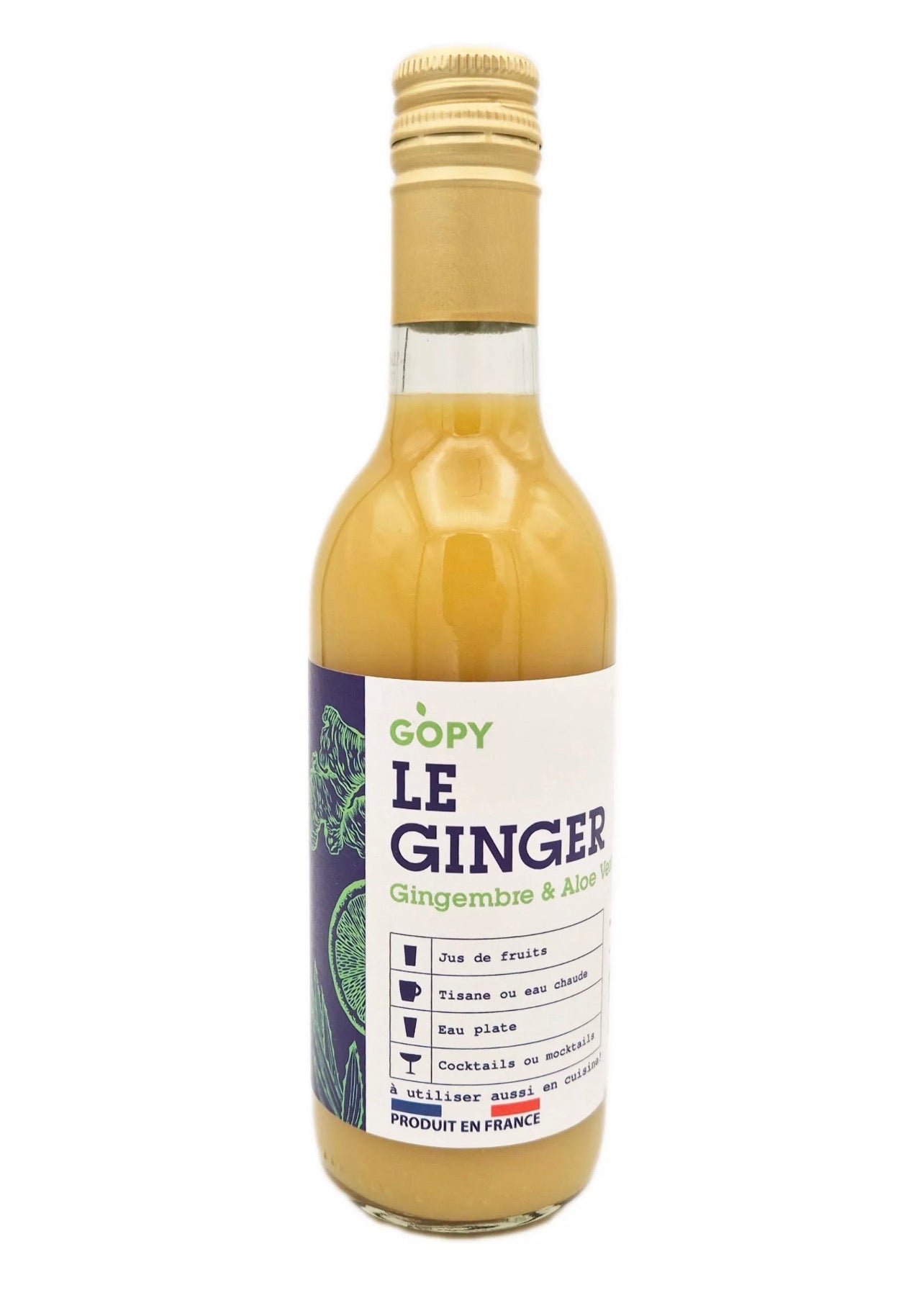 Gingembre bio Gingembre & Aloe Vera – 240 ml - Gopy - Epicerie Barakka