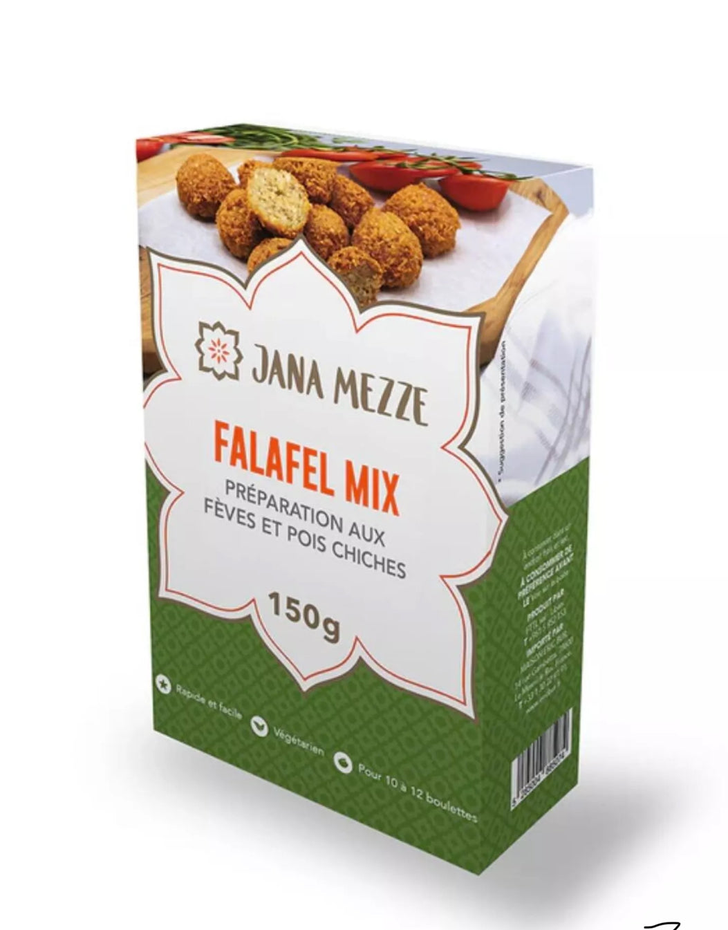 Falafel Mix Préparation aux Fèves et Pois Chiches 150 g - Epicerie Barakka
