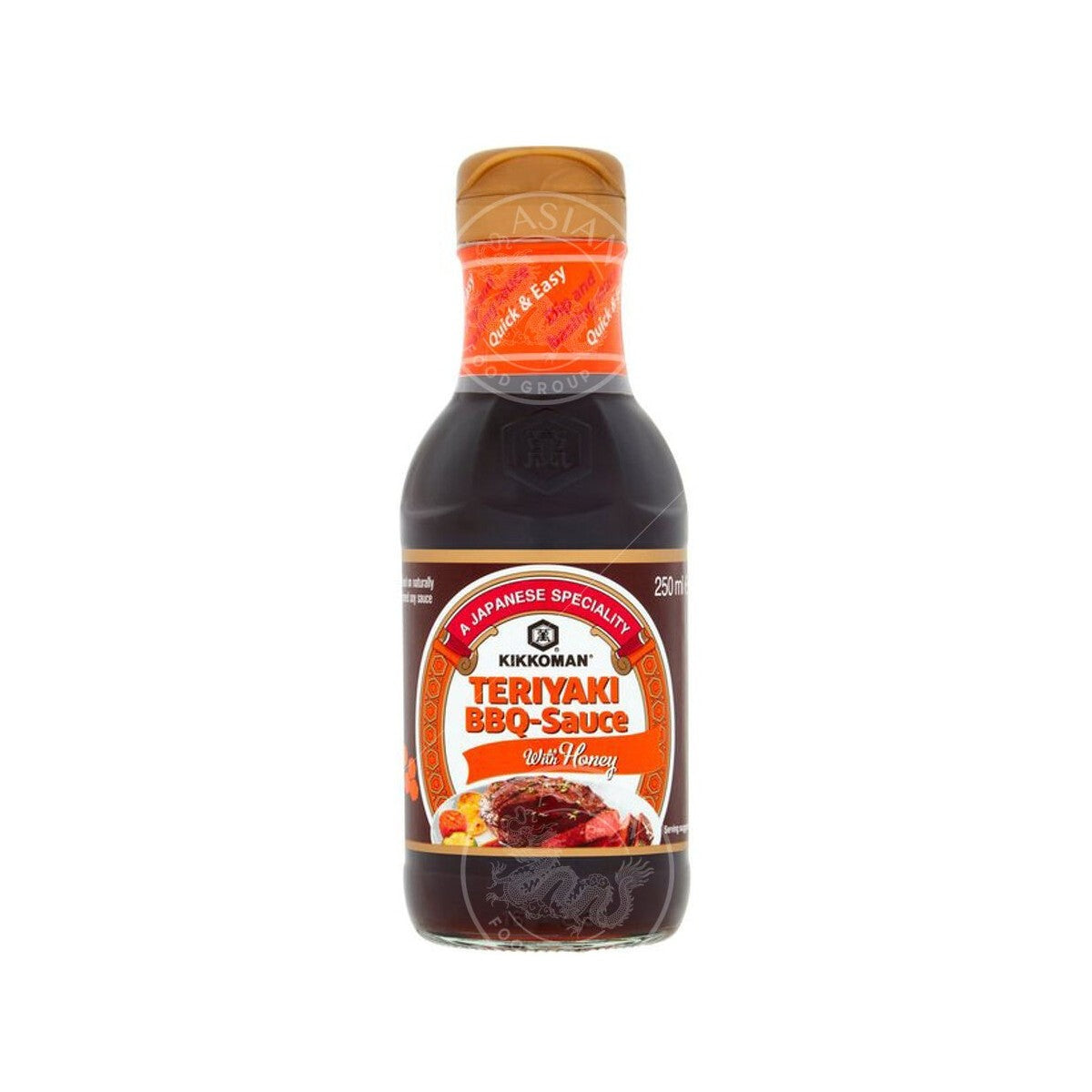 Sauce Teriyaki BBQ au Miel – Kikkoman – 250 ml - Epicerie Barakka