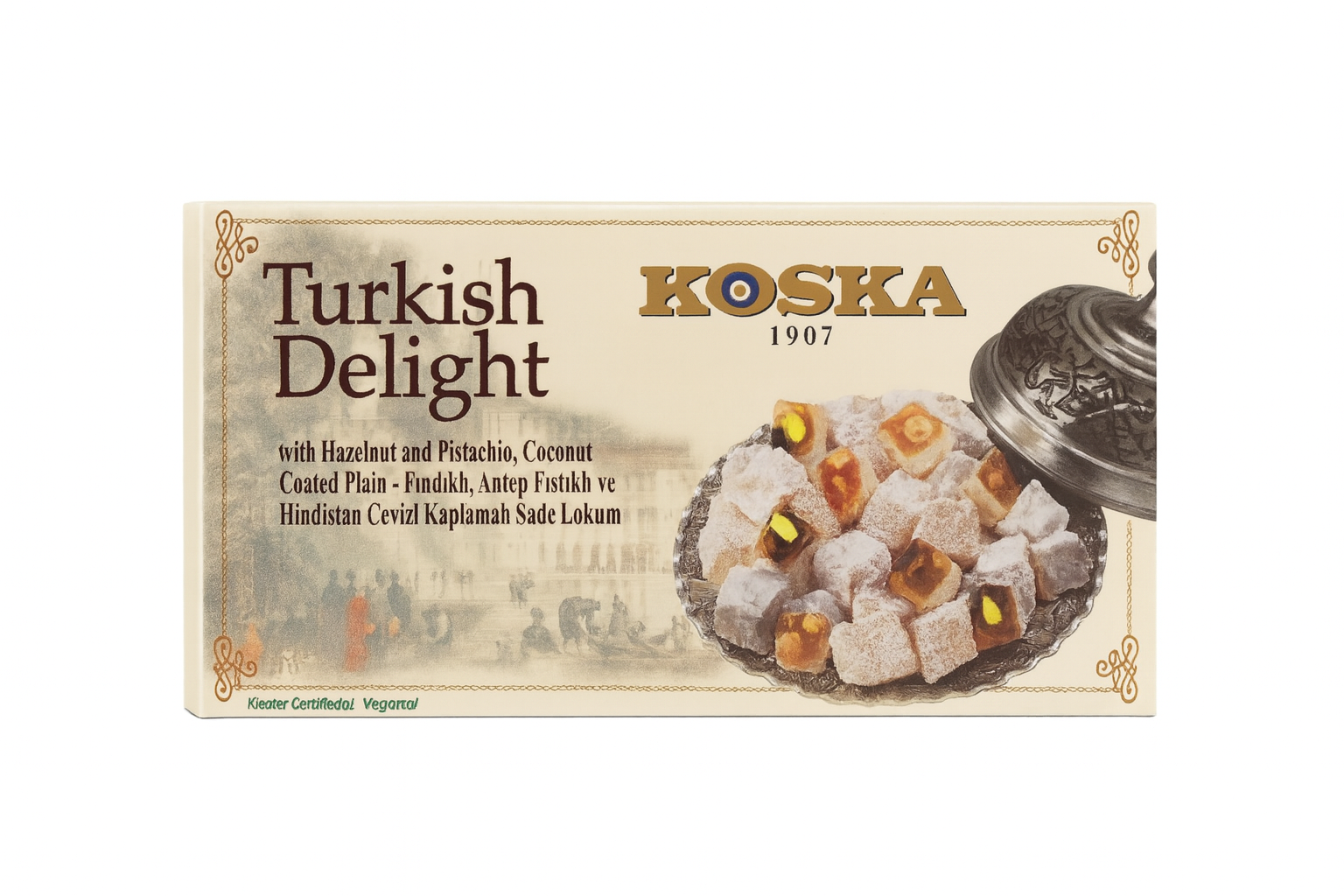 Loukoum aux Noisettes , Pistaches et Coco 500g - Epicerie Barakka