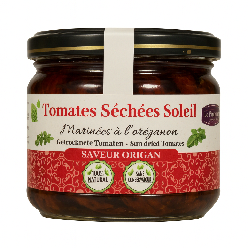 Tomates Séchées Soleil et origan 280g Tunisie - Epicerie Barakka