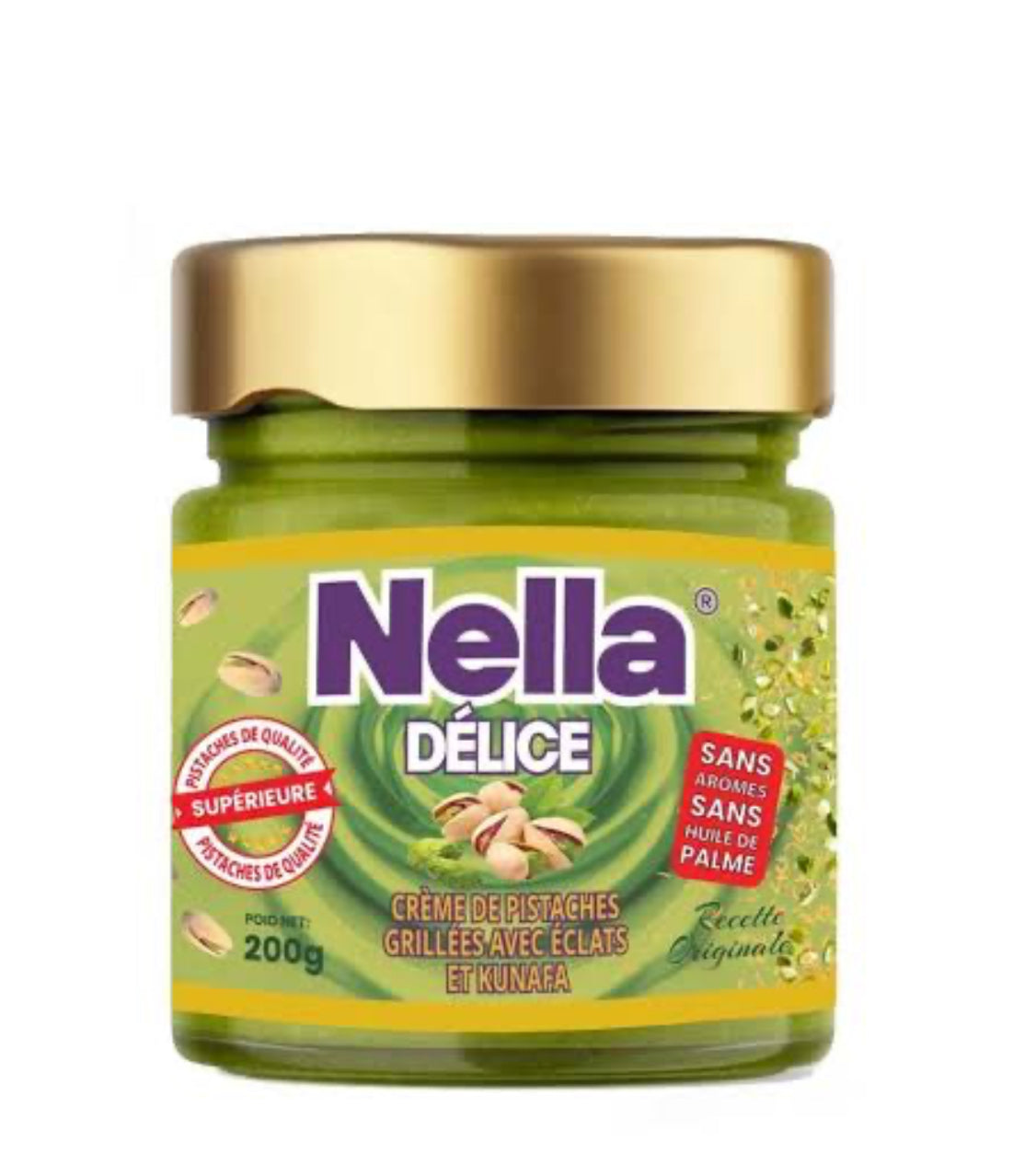 Nella Délice – Crème de pistaches et kunafa 200g - Epicerie Barakka