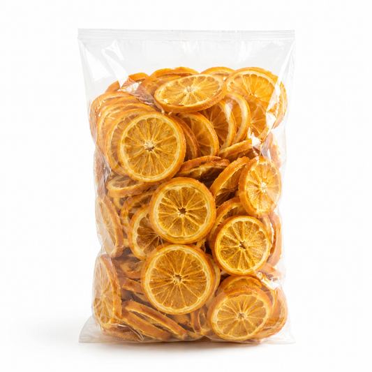 Oranges déshydratées en tranches de Thaïlande 500 g en sachet naturel - Épicerie Barakka