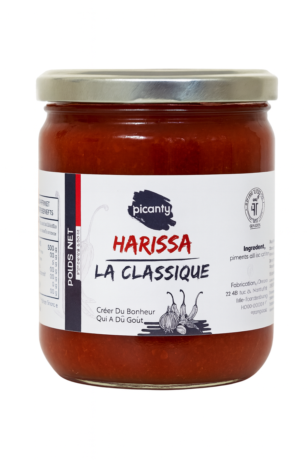 Harissa Recette Traditionnelle 430g - Epicerie Barakka
