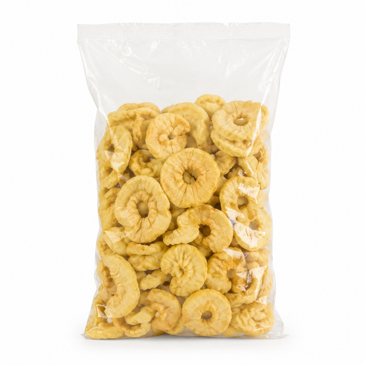 Pommes séchées moelleuses en rondelles 300 g en sachet naturel - Épicerie Barakka