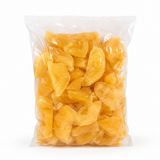 Pommes séchées en morceaux 400 g en sachet cellophane transparent - Épicerie Barakka