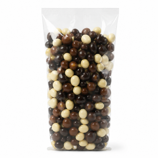Raisins secs enrobés de trois chocolats 300 g en sachet naturel - Épicerie Barakka