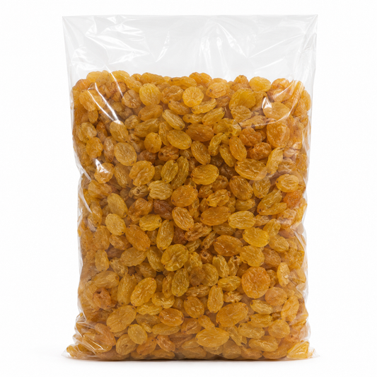 Raisins secs jumbo golden du Chili 1 kg en sachet naturel - Épicerie Barakka