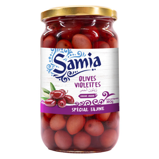 Olives violettes 655g Samia - Epicerie Barakka