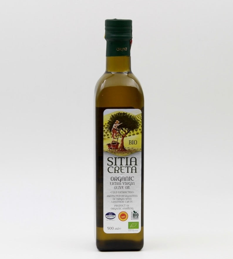 Huile d’olive Extra Vierge Sitia Bio 500ml - Epicerie Barakka