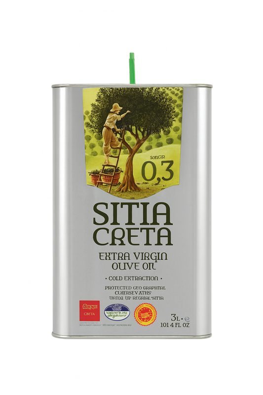 Huile d’olive Extra Vierge Sitia Crête 3L - Epicerie Barakka